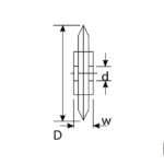 CUCHILLA RECAMBIO 19X5 ALU, CU, INOX (PACK: 1 UDS)