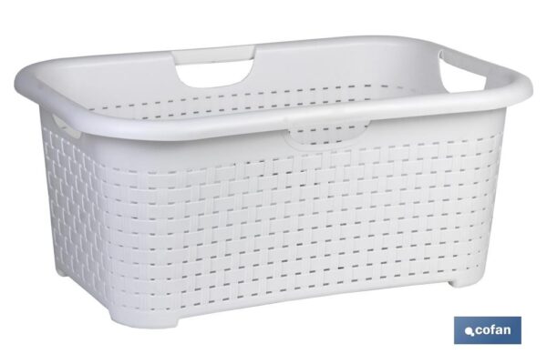 CESTA MULTIUSOS BLANCO MODELO MARSELLA 59X38X26cm venta unitaria (PACK: 1 UDS)