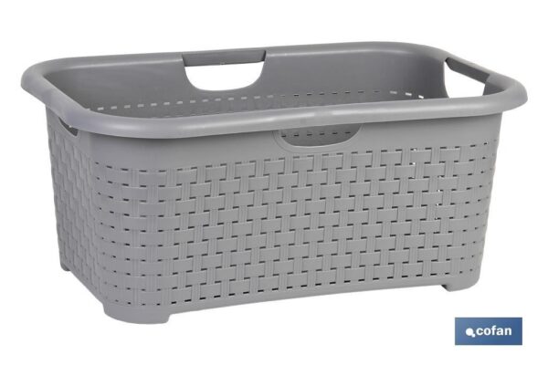 CESTA MULTIUSOS GRIS MODELO MARSELLA 59X38X26 CM (PACK: 6 UDS)