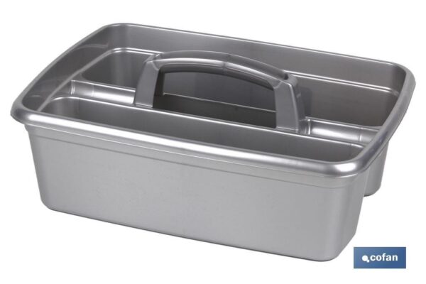 ORGANIZADOR DE LIMPIEZA COLOR GRIS 39.5X29X16cm venta unitaria (PACK: 1 UDS)