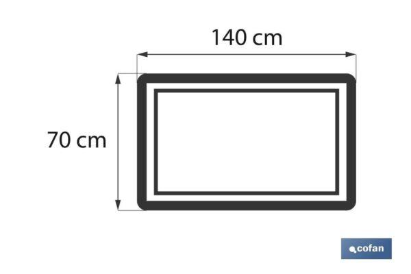 TOALLA DUCHA GRIS PERLA GR.580/M2 MODELO PERLAN 70X140cm (PACK: 1 UDS)