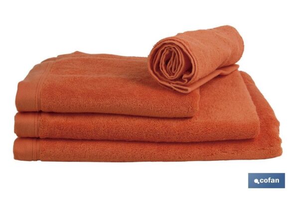 TOALLA DUCHA ORANGE GR.580/M2 MODELO AMANECER 70X140cm (PACK: 1 UDS)